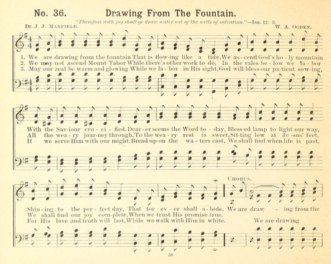 Gathered Jewels No. 2: a collection of Sunday school hymns and tunes by our best composers especially adapted to the international sunday school lessons page 38