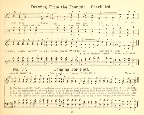 Gathered Jewels No. 2: a collection of Sunday school hymns and tunes by our best composers especially adapted to the international sunday school lessons page 39