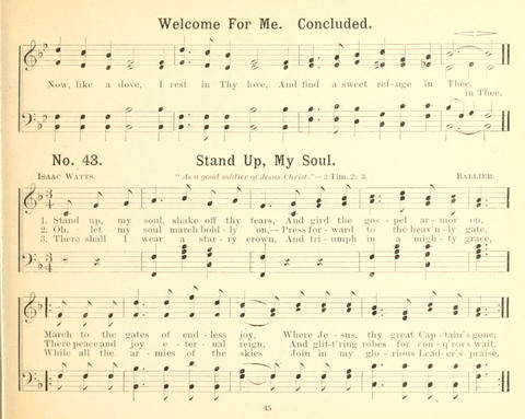 Gathered Jewels No. 2: a collection of Sunday school hymns and tunes by our best composers especially adapted to the international sunday school lessons page 45