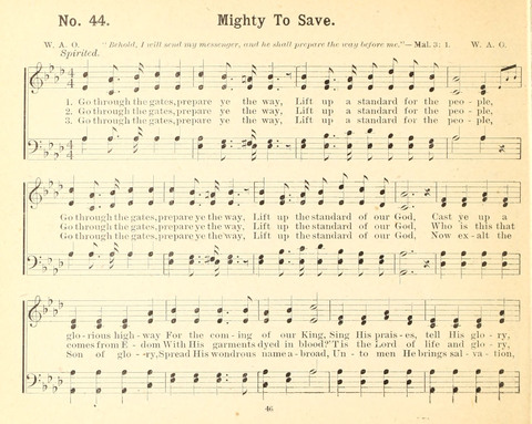 Gathered Jewels No. 2: a collection of Sunday school hymns and tunes by our best composers especially adapted to the international sunday school lessons page 46