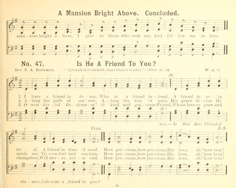 Gathered Jewels No. 2: a collection of Sunday school hymns and tunes by our best composers especially adapted to the international sunday school lessons page 49