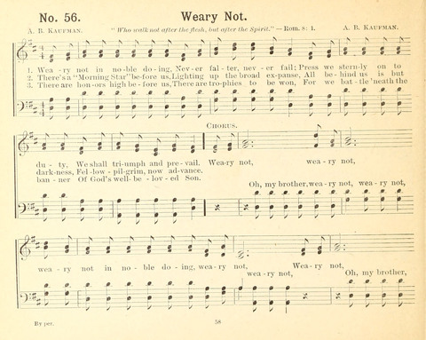 Gathered Jewels No. 2: a collection of Sunday school hymns and tunes by our best composers especially adapted to the international sunday school lessons page 58