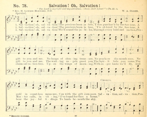 Gathered Jewels No. 2: a collection of Sunday school hymns and tunes by our best composers especially adapted to the international sunday school lessons page 80