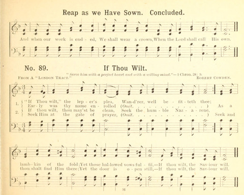 Gathered Jewels No. 2: a collection of Sunday school hymns and tunes by our best composers especially adapted to the international sunday school lessons page 91