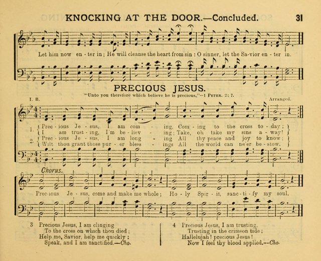 Golden Leaves: a collection of choice hymns and tunes adapted to Sabbath-schools, social meetings, Bible classes, &c. page 31