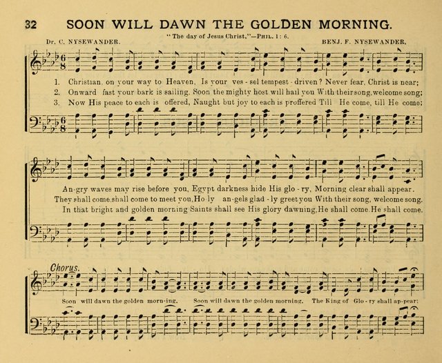 Golden Leaves: a collection of choice hymns and tunes adapted to Sabbath-schools, social meetings, Bible classes, &c. page 32