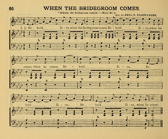 Golden Leaves: a collection of choice hymns and tunes adapted to Sabbath-schools, social meetings, Bible classes, &c. page 66