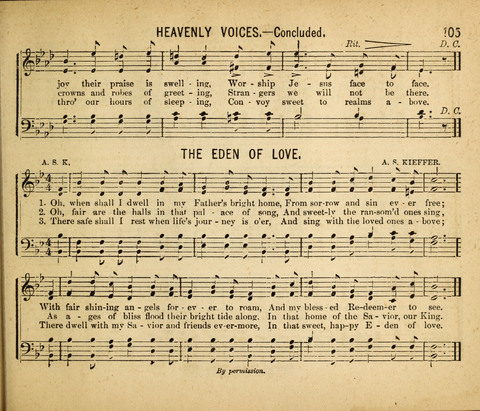 Gospel Light: for the Sunday school, a new collection of songs and services page 105