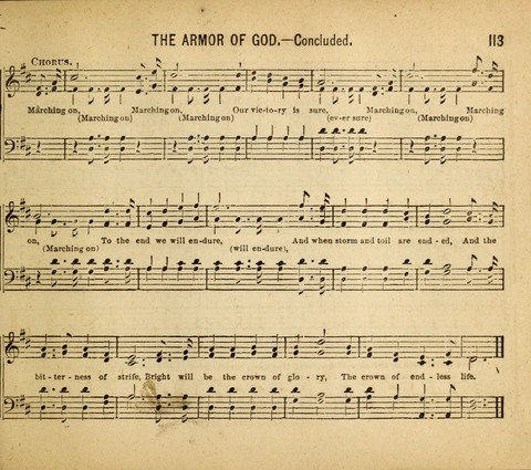 Gospel Light: for the Sunday school, a new collection of songs and services page 113