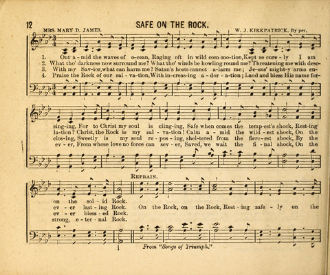 Gospel Light: for the Sunday school, a new collection of songs and services page 12