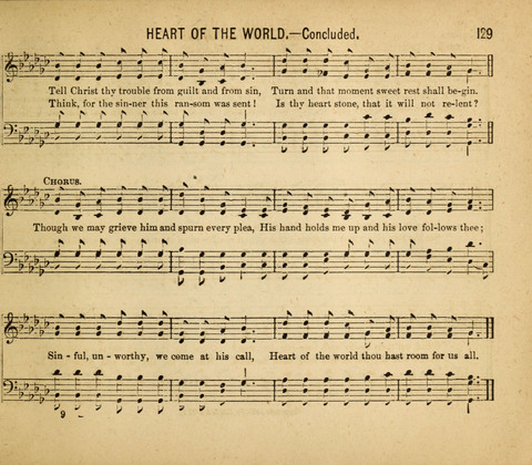 Gospel Light: for the Sunday school, a new collection of songs and services page 129