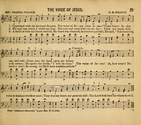 Gospel Light: for the Sunday school, a new collection of songs and services page 25