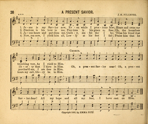 Gospel Light: for the Sunday school, a new collection of songs and services page 28