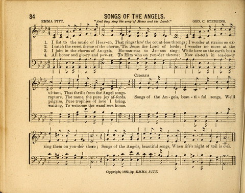 Gospel Light: for the Sunday school, a new collection of songs and services page 34