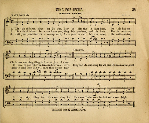 Gospel Light: for the Sunday school, a new collection of songs and services page 35