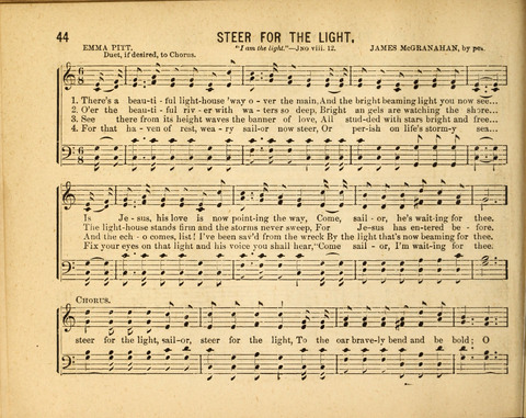 Gospel Light: for the Sunday school, a new collection of songs and services page 44