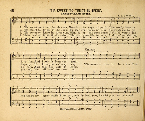 Gospel Light: for the Sunday school, a new collection of songs and services page 48