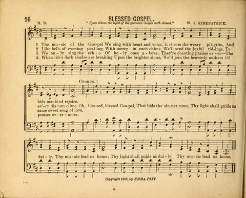 Gospel Light: for the Sunday school, a new collection of songs and services page 56