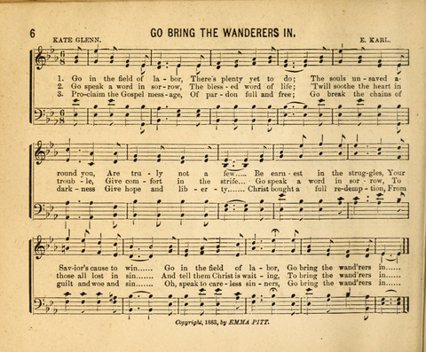 Gospel Light: for the Sunday school, a new collection of songs and services page 6