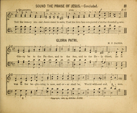 Gospel Light: for the Sunday school, a new collection of songs and services page 81