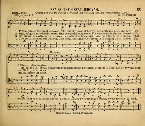 Gospel Light: for the Sunday school, a new collection of songs and services page 83