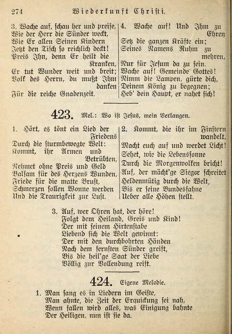 Gemeinschafts-Lieder. 7th ed. page 274