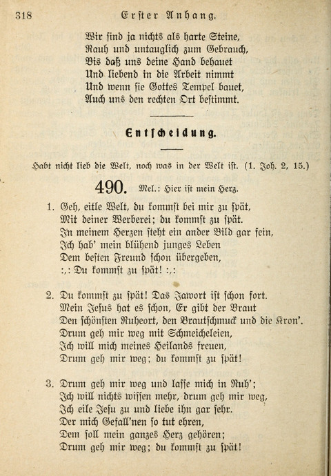 Gemeinschafts-Lieder. 7th ed. page 318