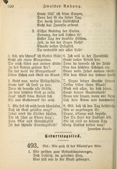 Gemeinschafts-Lieder. 7th ed. page 320