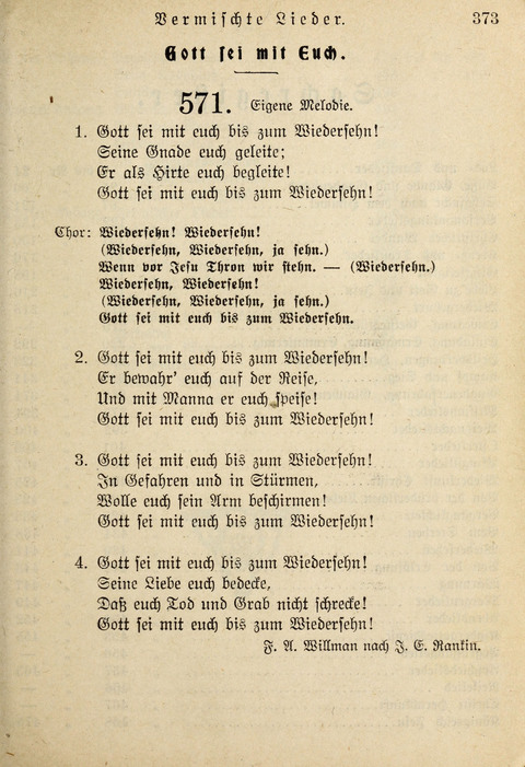 Gemeinschafts-Lieder. 7th ed. page 373