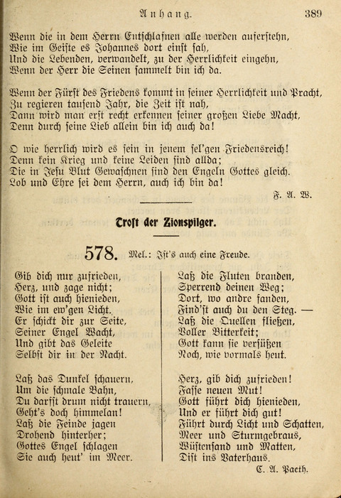 Gemeinschafts-Lieder. 7th ed. page 389