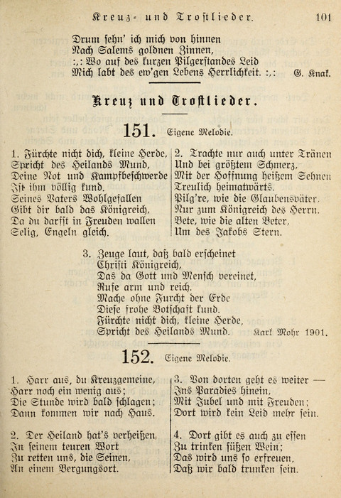 Gemeinschafts-Lieder. 7th ed. page 99