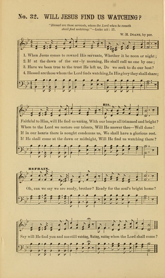 Gospel Music : A Choice Collection of Hymns and Melodies New and Old for Gospel, Revival, Prayer and Social Meetings, Family Worship, etc.  page 32