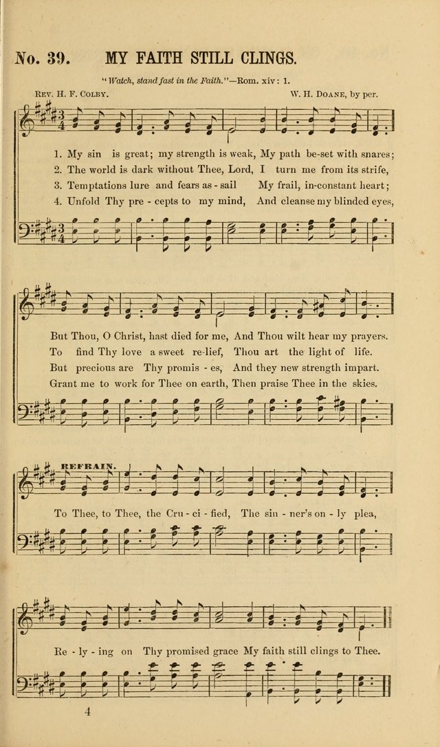 Gospel Music : A Choice Collection of Hymns and Melodies New and Old for Gospel, Revival, Prayer and Social Meetings, Family Worship, etc.  page 39