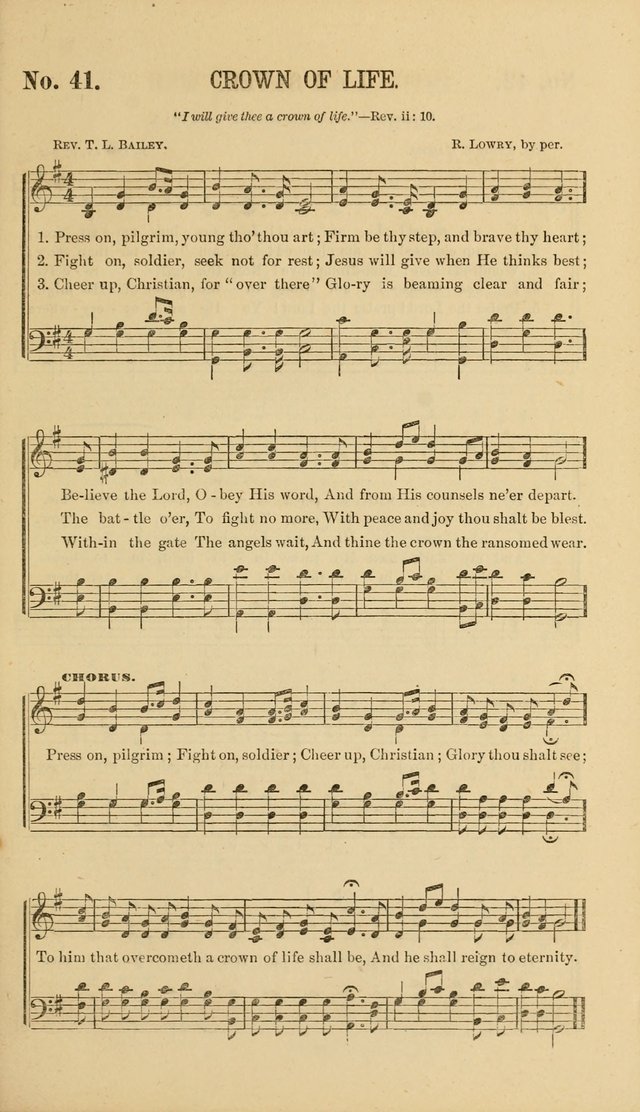 Gospel Music : A Choice Collection of Hymns and Melodies New and Old for Gospel, Revival, Prayer and Social Meetings, Family Worship, etc.  page 41