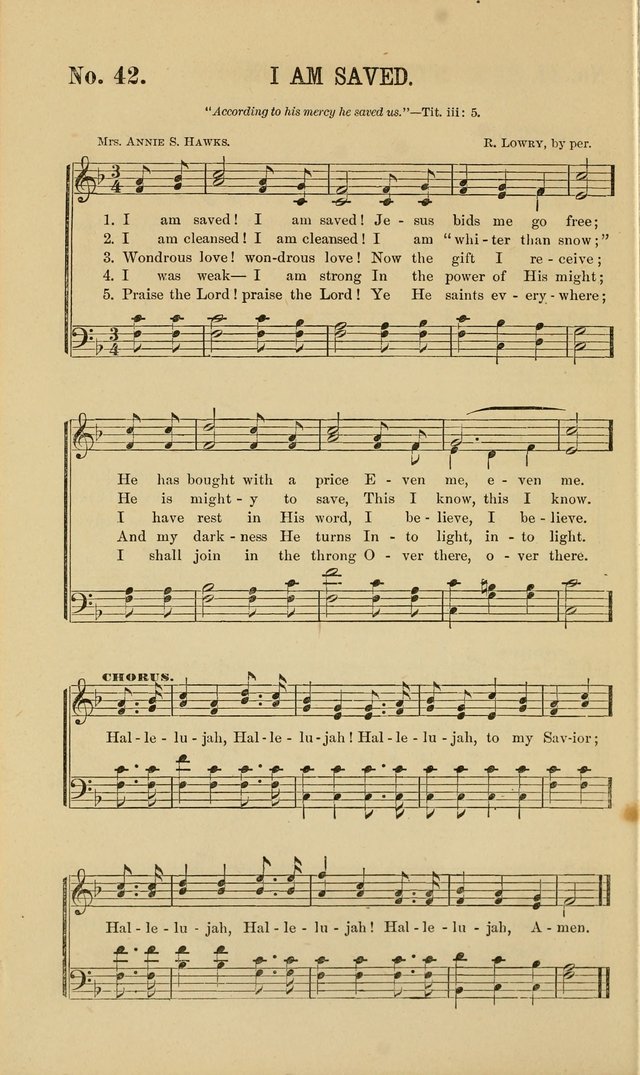 Gospel Music : A Choice Collection of Hymns and Melodies New and Old for Gospel, Revival, Prayer and Social Meetings, Family Worship, etc.  page 42