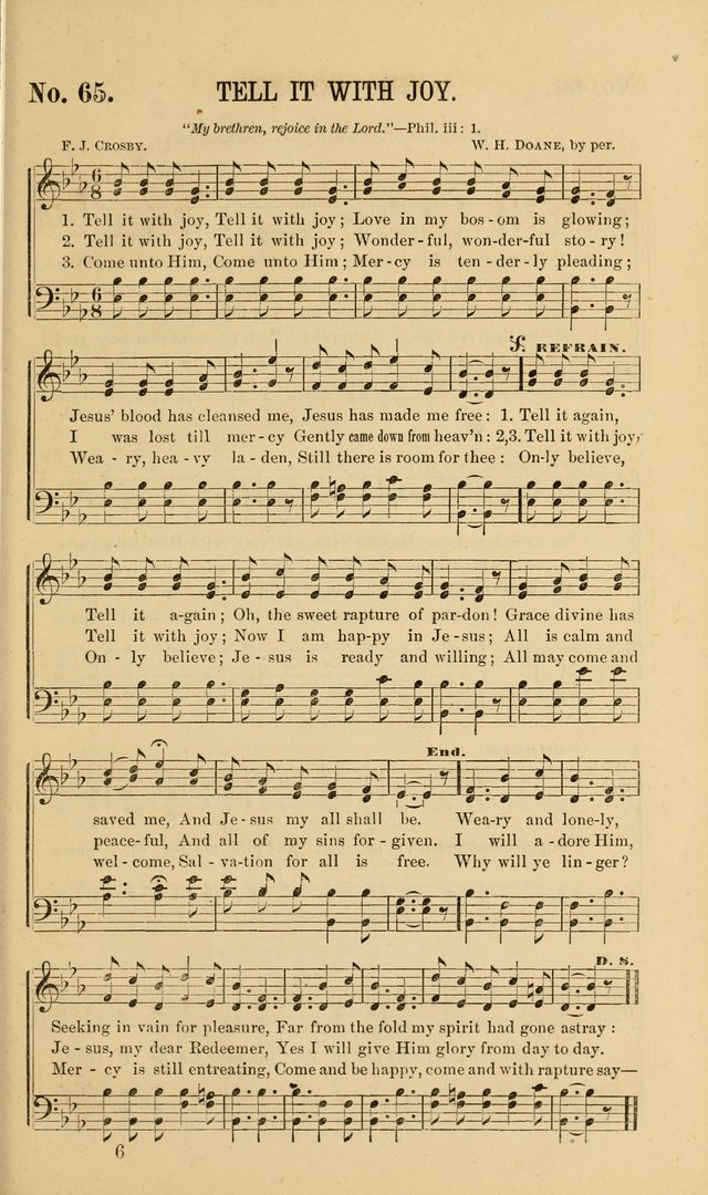 Gospel Music : A Choice Collection of Hymns and Melodies New and Old for Gospel, Revival, Prayer and Social Meetings, Family Worship, etc.  page 63