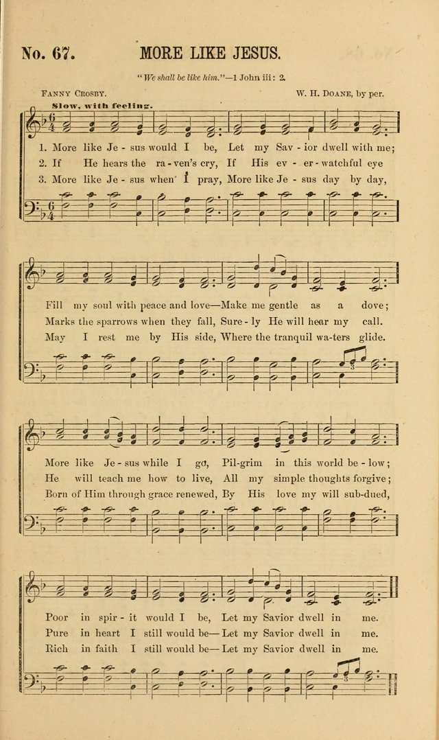 Gospel Music : A Choice Collection of Hymns and Melodies New and Old for Gospel, Revival, Prayer and Social Meetings, Family Worship, etc.  page 65