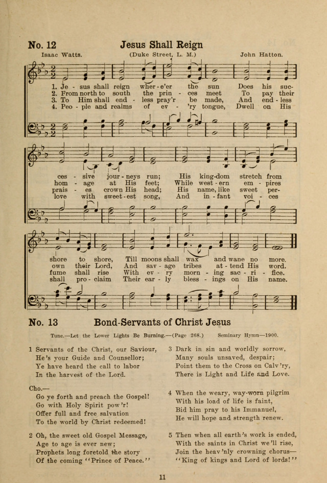 Gospel Melodies: A Collection of Choice Gospel Songs and Hymsn page 11