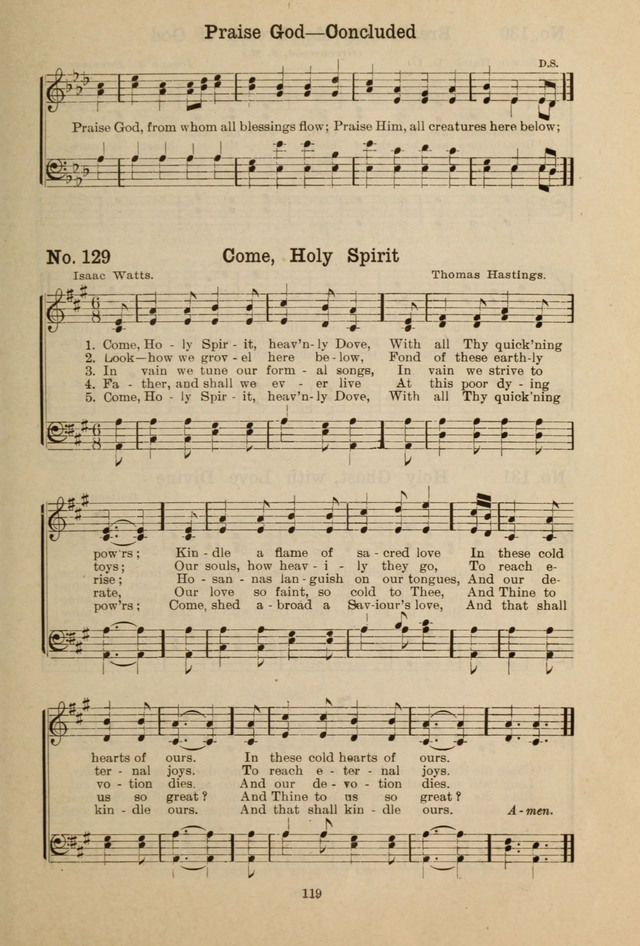 Gospel Melodies: A Collection of Choice Gospel Songs and Hymsn page 119