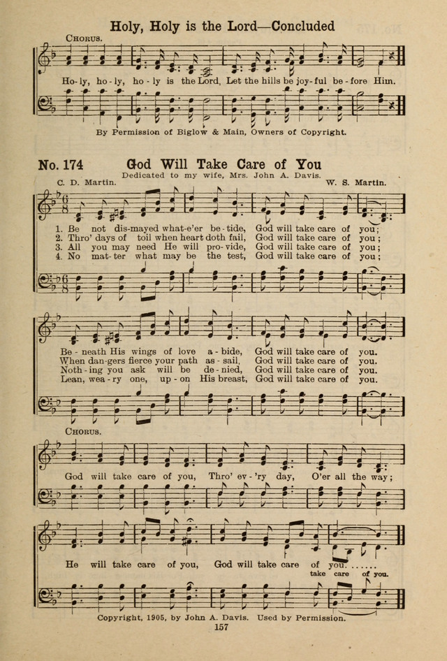 Gospel Melodies: A Collection of Choice Gospel Songs and Hymsn page 157