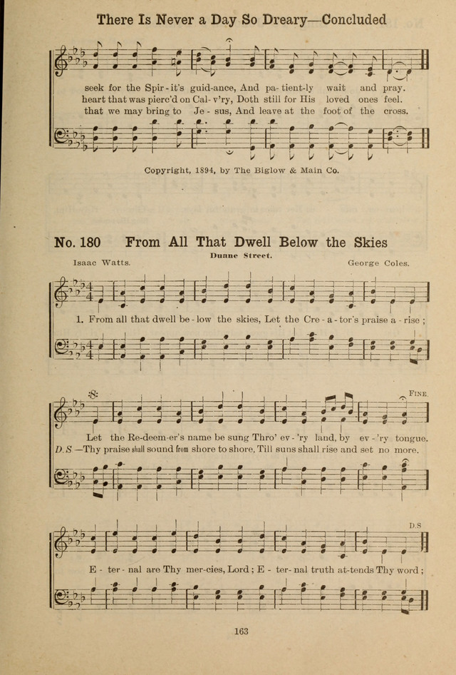 Gospel Melodies: A Collection of Choice Gospel Songs and Hymsn page 163