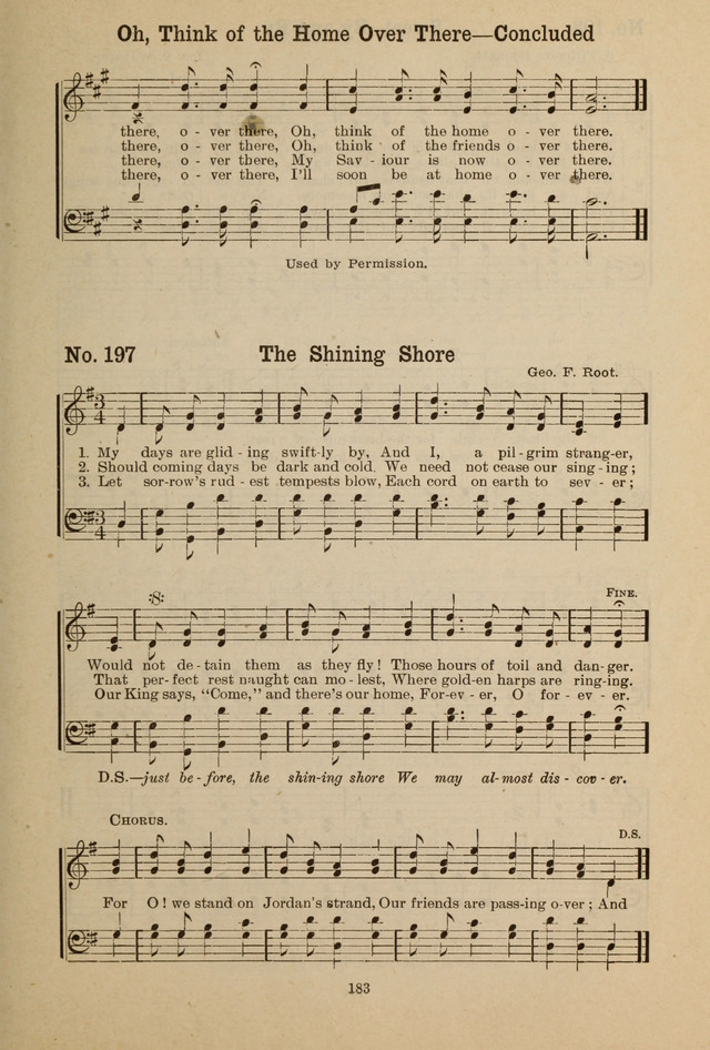 Gospel Melodies: A Collection of Choice Gospel Songs and Hymsn page 183