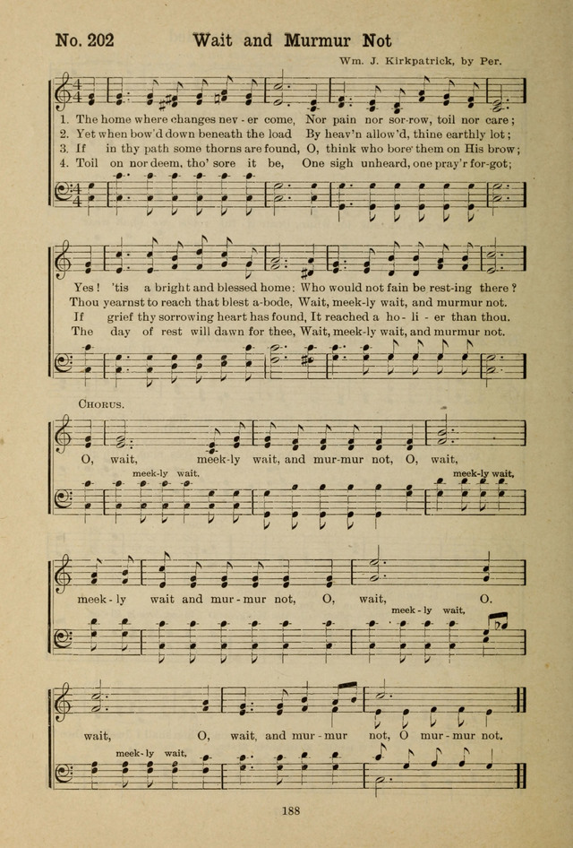 Gospel Melodies: A Collection of Choice Gospel Songs and Hymsn page 188