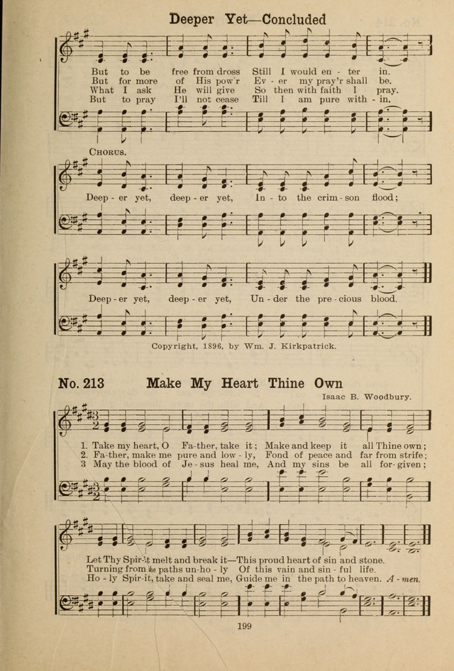 Gospel Melodies: A Collection of Choice Gospel Songs and Hymsn page 199