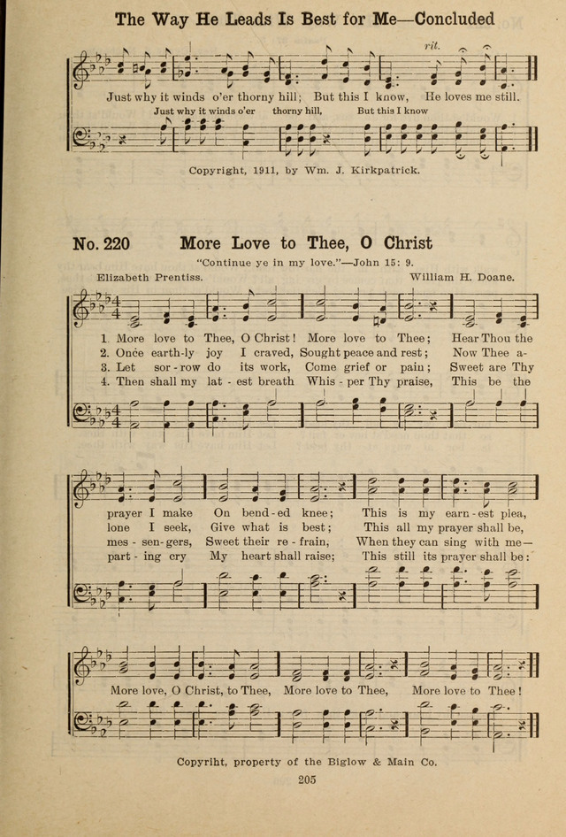 Gospel Melodies: A Collection of Choice Gospel Songs and Hymsn page 205