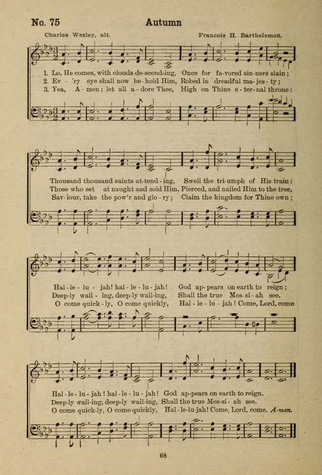 Gospel Melodies: A Collection of Choice Gospel Songs and Hymsn page 68