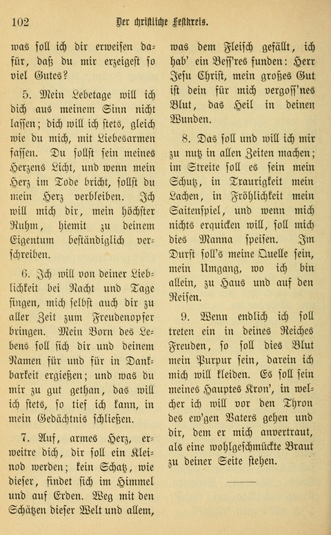 Gesangbuch in Mennoniten-Gemeinden in Kirche und Haus (4th ed.) page 102