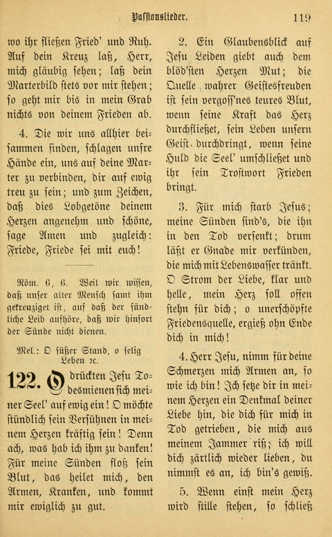 Gesangbuch in Mennoniten-Gemeinden in Kirche und Haus (4th ed.) page 119