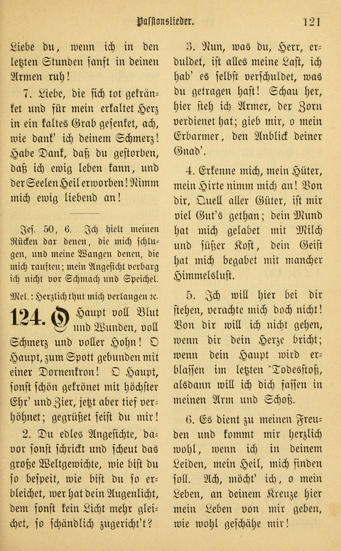 Gesangbuch in Mennoniten-Gemeinden in Kirche und Haus (4th ed.) page 121