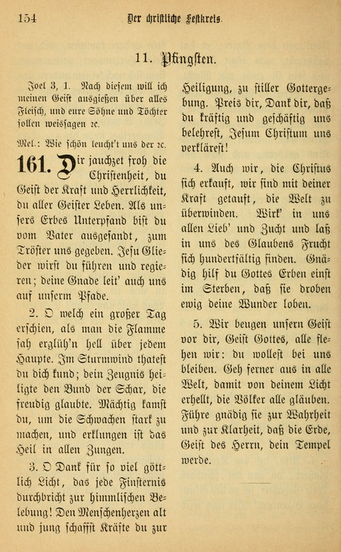 Gesangbuch in Mennoniten-Gemeinden in Kirche und Haus (4th ed.) page 154